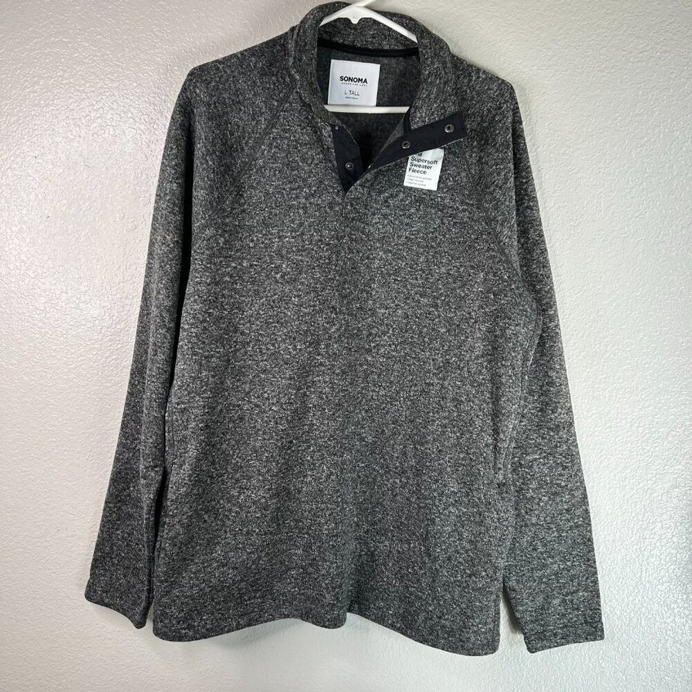 Men Large Tall gray sweater